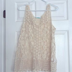 Off white, women’s tank from Maurice’s, size Large